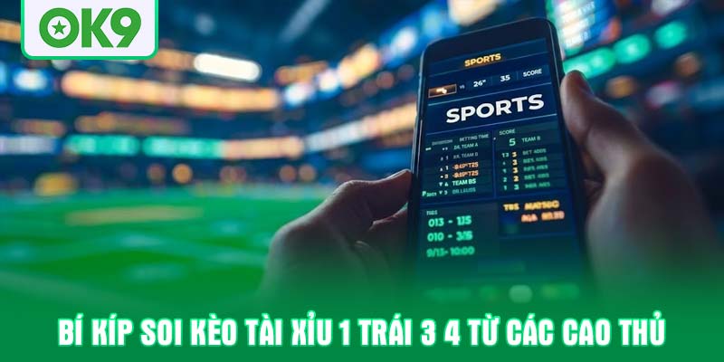 Bí kíp soi kèo tài xỉu 1 trái 3 4 từ các cao thủ